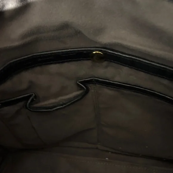 MCM Black Croc-Embossed Tote - Picture 7 of 10